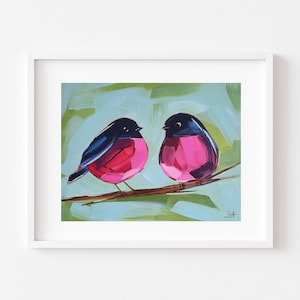Two Robin Birds Art Print