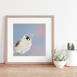 Tufted Titmouse Bird Art Print image 2