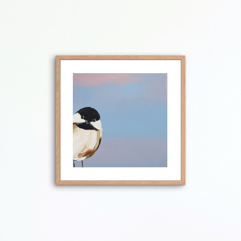 Chickadee Bird Art Print image 1