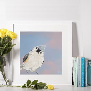 Tufted Titmouse Bird Art Print image 5