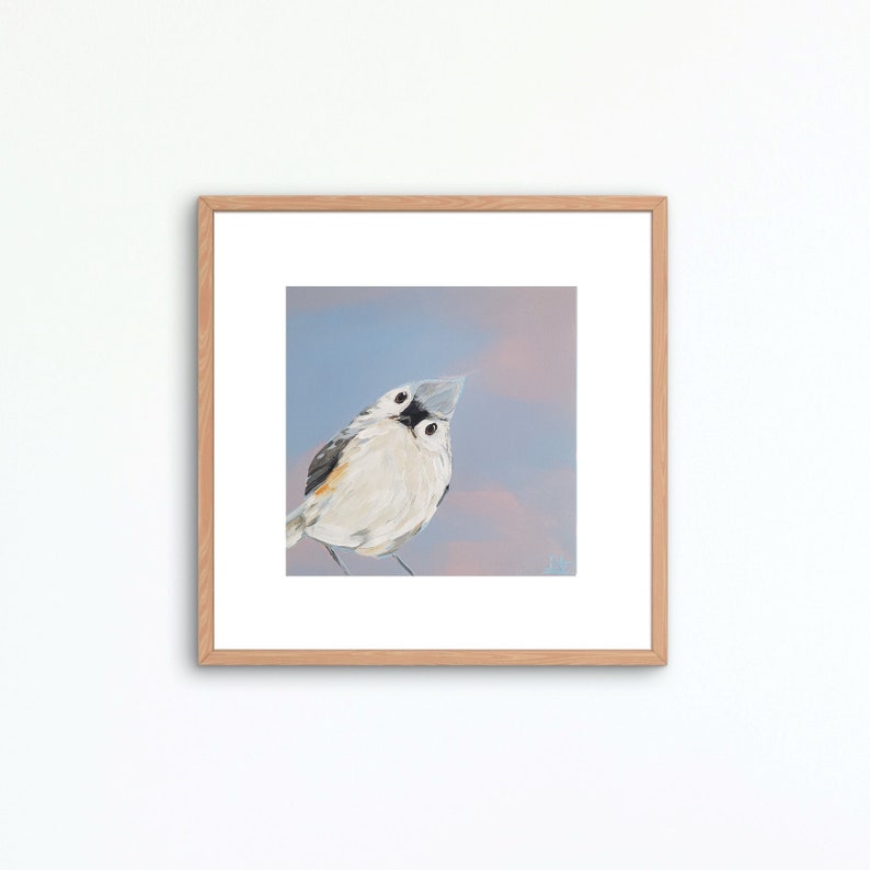 Tufted Titmouse Bird Art Print image 3