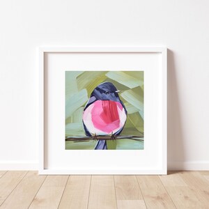 Pink Robin Art Print