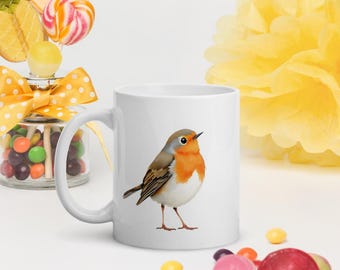Robin Mug, Bird Mug