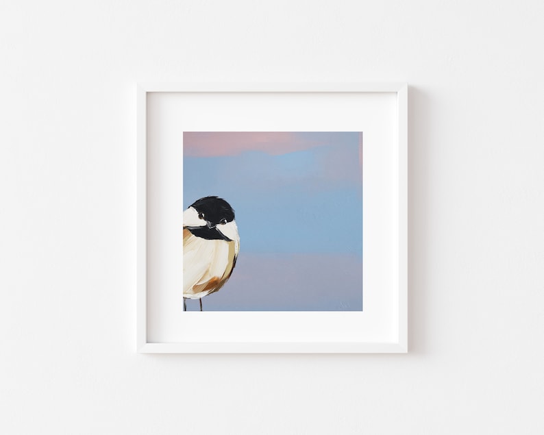 Chickadee Bird Art Print image 2