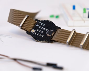 Binary PCB Watch For Designers Programmers Tech Gift