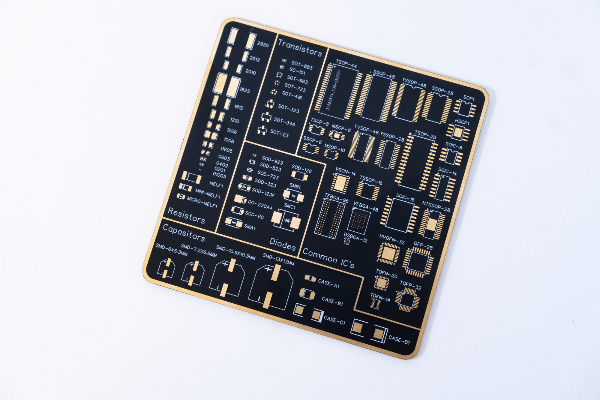 PCB Coasters for Designers PCB Footprint Guide - Etsy