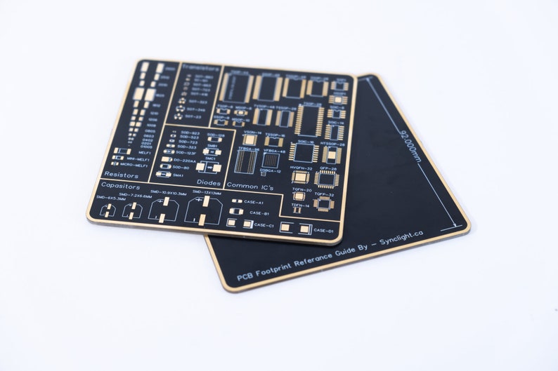 PCB Coasters for Designers PCB Footprint Guide - Etsy