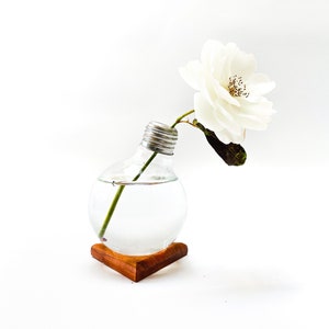 Dreieck Glühbirne Vase Stand | Tischdekoration | Geschenke für Sie | Pflanzenliebhaber | Trockenblumen | Frische Blumen