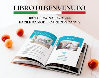 Plantilla de libro de bienvenida de Airbnb: Libro de visitas editable para anfitriones (A4)