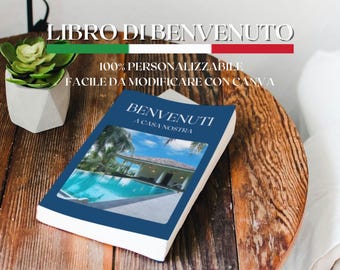 Plantilla de libro de bienvenida de Airbnb: Libro de visitas editable para anfitriones (A4)