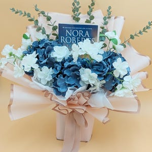 Book Gift For Book Lover Gift Book Bouquet Gift Bookish Gift Personalized Gift her Birthday Gift for Reader Gift Book With Flower Bouquet