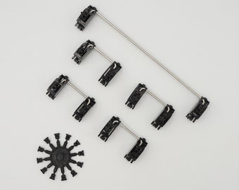 Lubed and Wire Balanced TX AP Stabilizers Rev. 4 Clip-In Keyboard Stabilizers For Custom Mechanical Keyboard Building