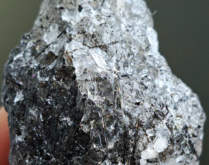 Sparkly Tourmilanated Quartz