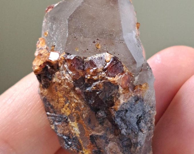 CLOSEOUT Smoky Quartz/Spessartine Garnet