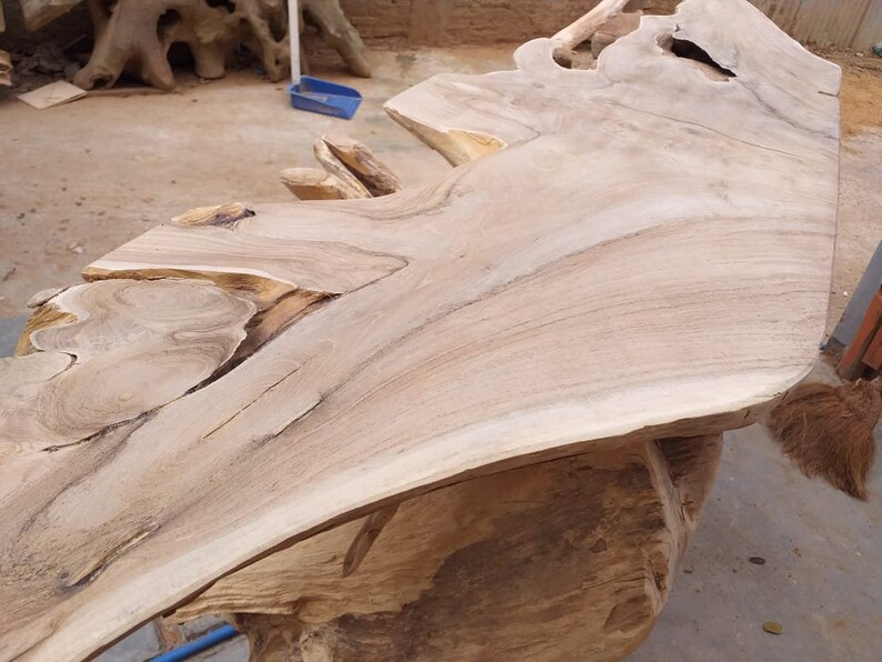 Bleach Teak Root Console Table High Quality Legal Teak Root Etsy