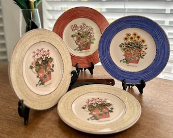 Wedgwood Sarah's Garden Queens Ware Salad Plates – Made in England