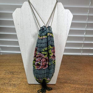 Antique Beaded Reticule/Purse with Roses – Early 20th Century