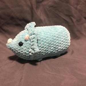 Crochet Triceratops Amigurumi / Plushie
