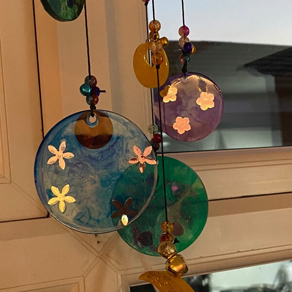 Handmade wind chime / sun catcher