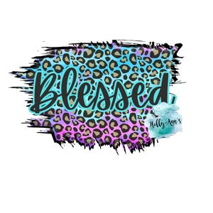 Blessed Colorful Leopard png file