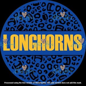 Longhorns Blue and Gold png