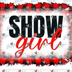Show Girl Red and Black png file