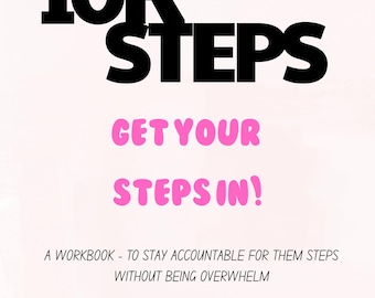 Werkboek 10K-stappenuitdaging | Fitnessplanner wandelen (digitale download)