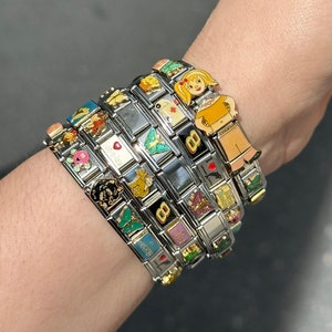 Italienisches Bettelarmband, Geheimnisvolles italienisches Bettelarmband, zufällige thematische italienische Charms für Sie, für Ihn oder Überraschung, italienische Charms, Y2K