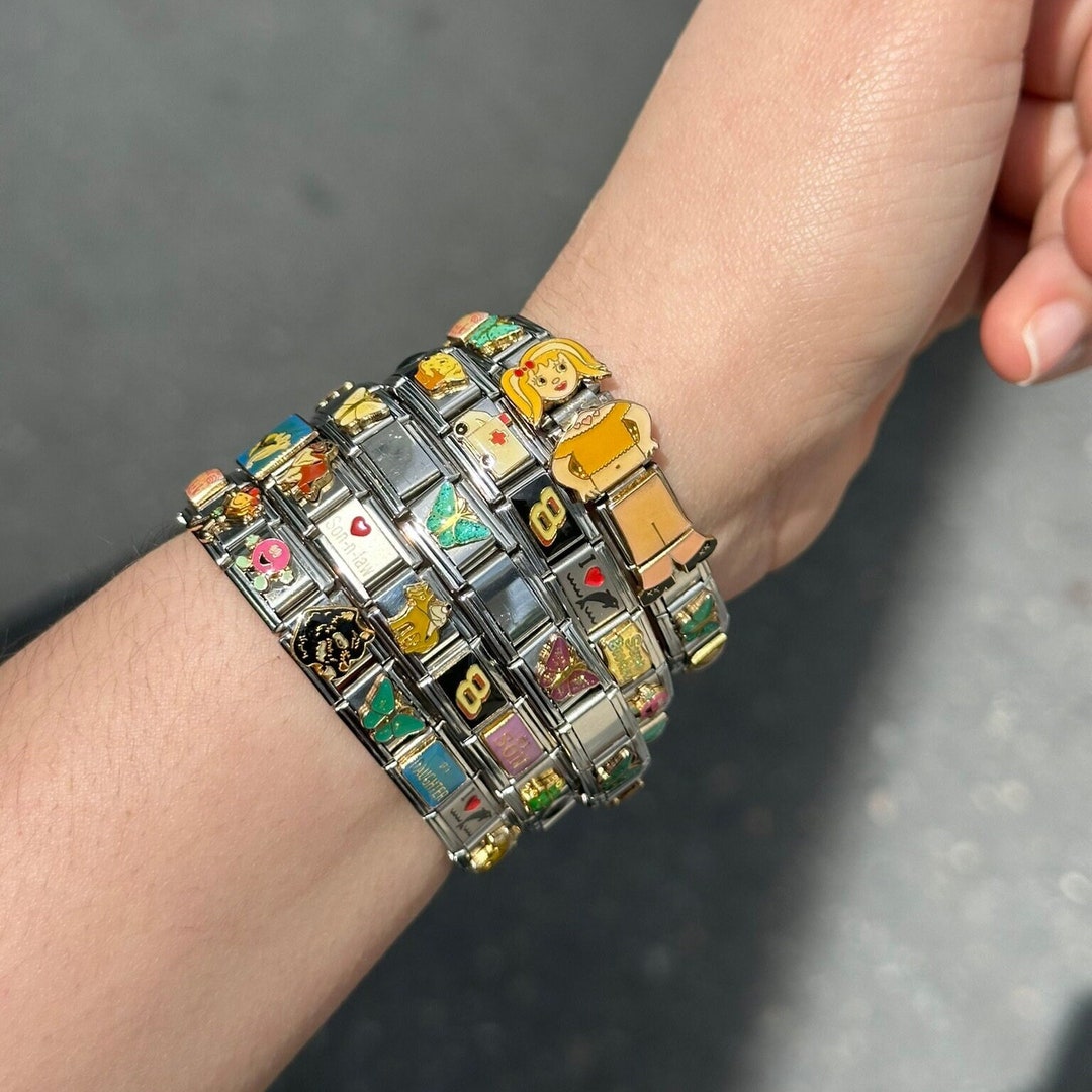 Buy Y2K Italian Charm Bracelet: Random Stainless Steel Charms Online in  India