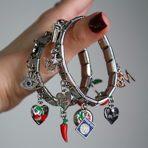 Italienisches Bettelarmband Charms, italienisches Bettelarmband, italienische Charms, personalisierte Armband Charms, Link Charm Armband