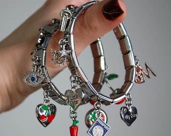 Italian charm bracelets, Personalized bracelet charms