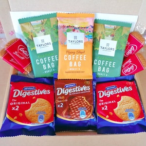 Coffee Lover Letterbox Giftset - personalised | McVities Digestives | Loftus Biscoff | Birthday Treat | Thank You gift |Thinking of You