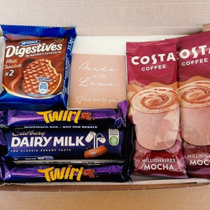 Decadent Costa Coffee and Chocolate Giftset - personalised | Mocha | Coffee Gift | Cadburys Selection | Chocoholic Gift | Birthday Treat