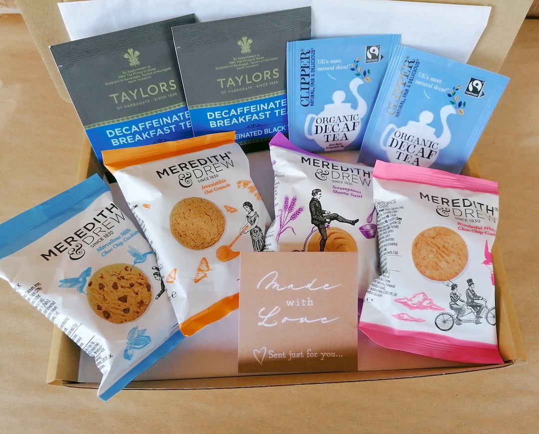 Decaffeinated Tea and Biscuit Letterbox Giftset Personalised Etsy