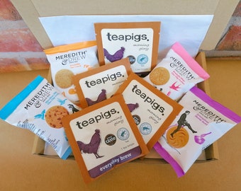 Ultimate Posh Tea Gift Set - Everyday Brew Teapigs & Biscuit Letterbox Giftset | Tea Present | Birthday | Afternoon Tea | Oat and Chocolate