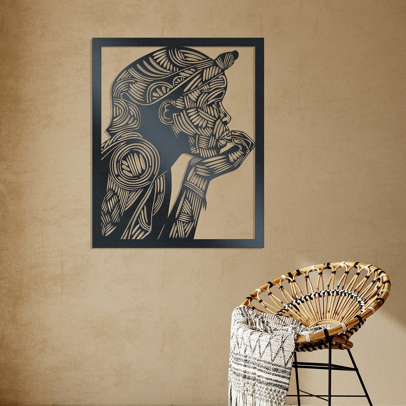 Contemplation Metal Wall Art. Unique Thoughtful Gift - Etsy