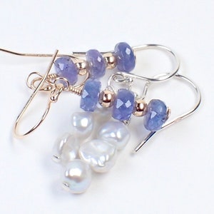 Custom Made Wire Wrapped Drop Earrings