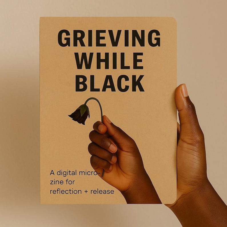 Greiving Paper Grief Journal for Black Women | Printable Healing Zine | Mental Health ...