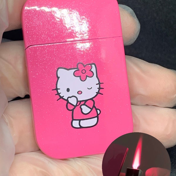 Pink-Flamed Hello Kitty Lighter Gifts For Her