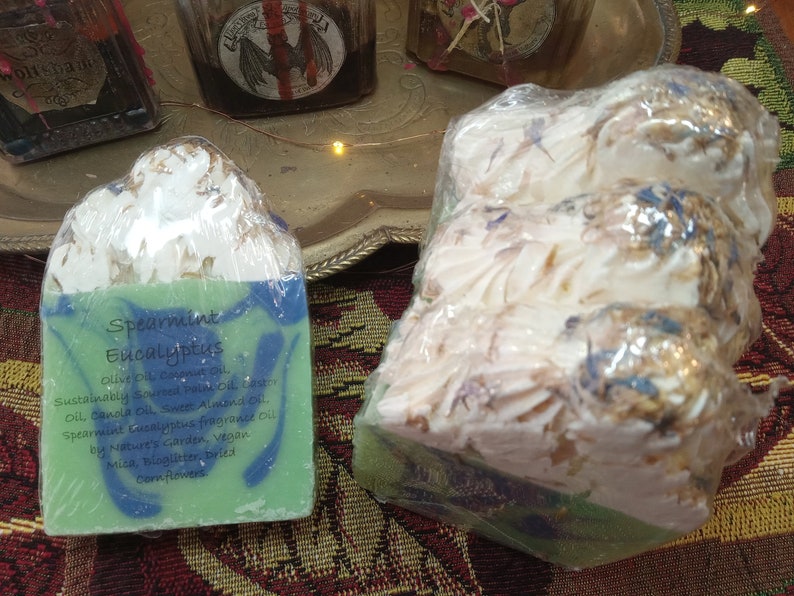 Eucalyptus soap, Spearmint, artisan soap, handmade soap, natural soap, soothing, handmade gift image 2