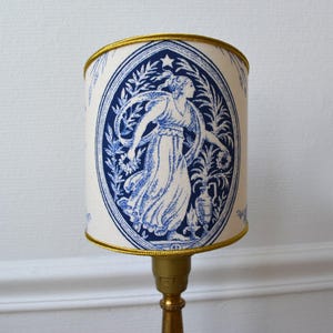 Abajur estilo antigo ecran venitien toile de Jouy