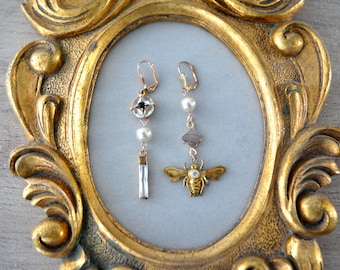 Vintage earrings, handmade jewelry, original jewelry