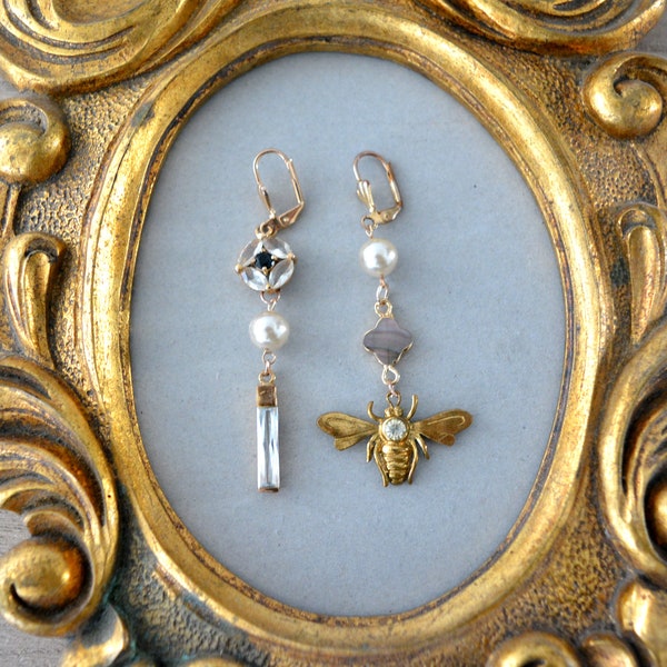 boucles d’oreilles vintage, bijoux faits à la main, bijoux originaux