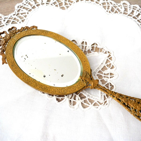 Antique Hand Mirror Etsy