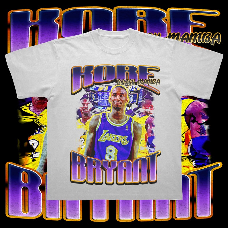 Kobe Black Mamba Bootleg T Shirt PNG Vintage 90s Bootleg T - Etsy
