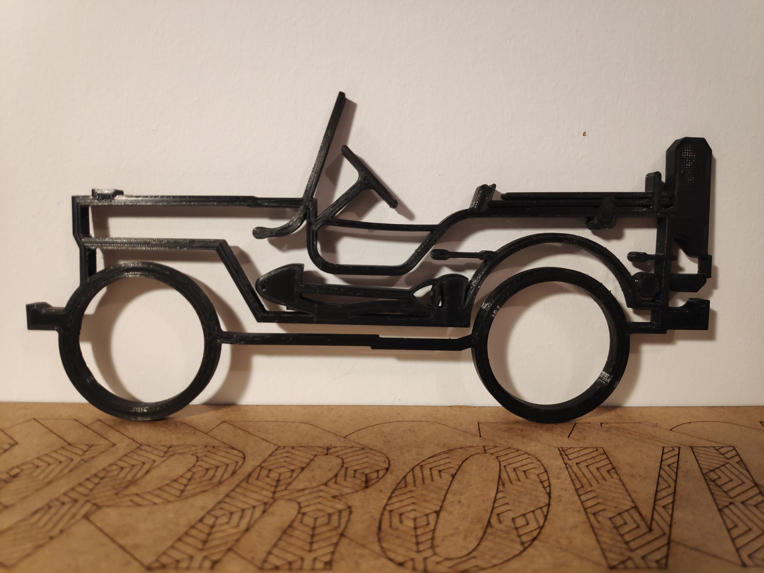 Silhouette Jeep Willys Minimaliste