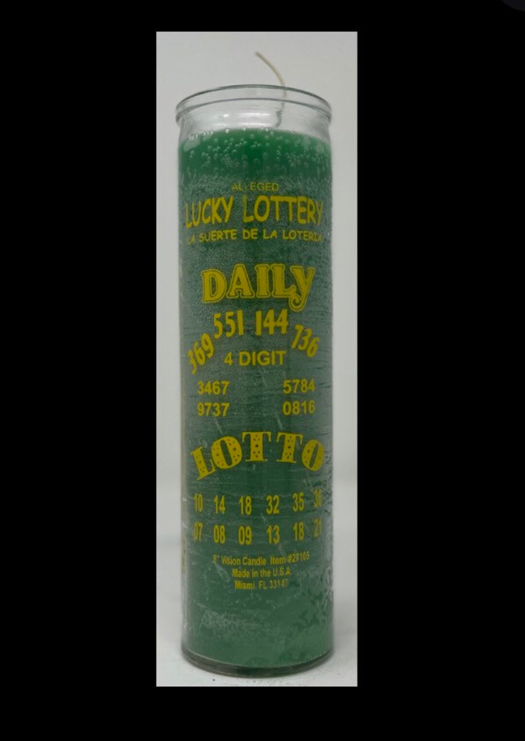 Lucky Lottery 7 Day Candles Etsy
