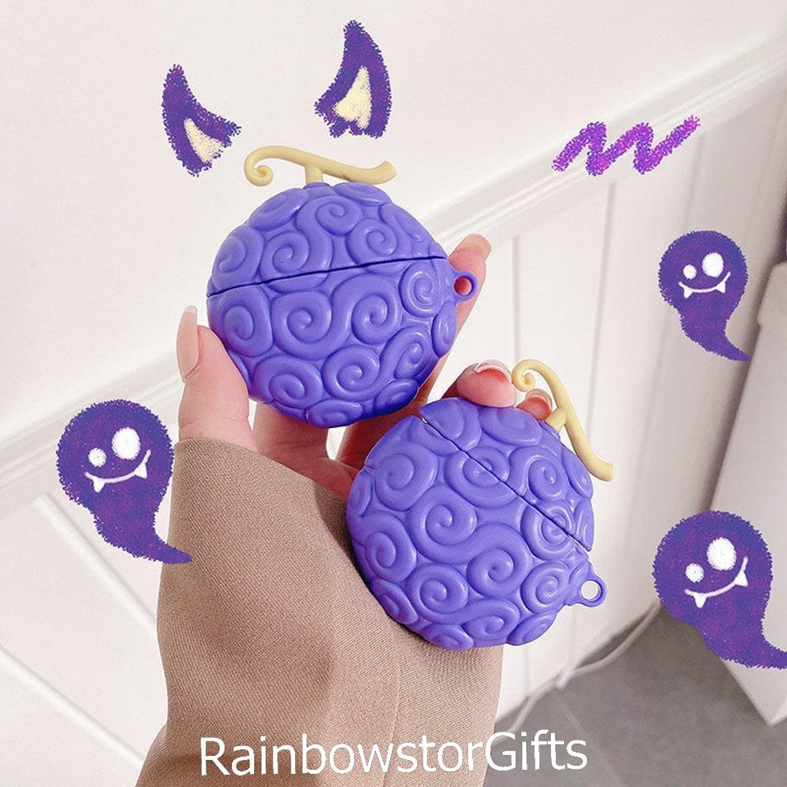 Devil Fruit Airpods Case One Piece Theme Airpod Case for Etsy