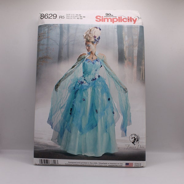 Simplicity 8629, Ice Queen Costume Sewing Pattern, UNCUT