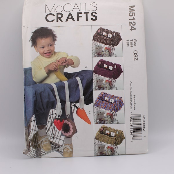 McCall's M5124, Baby's Grocery Cart Liner and Toys Sewing Pattern, UNCUT